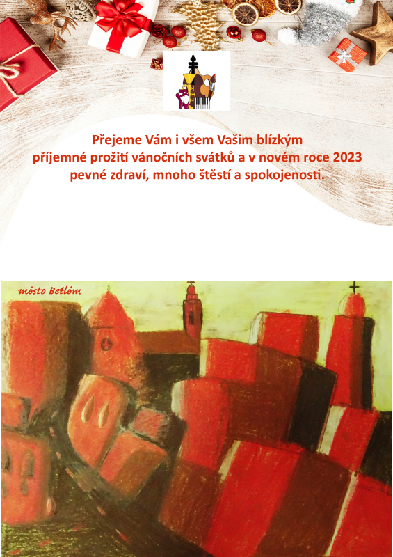 PF vytvořené žáky výtvarného oboru pro nový rok 2023 (VO)